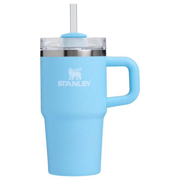 The Stanley Quencher H2.O FlowState Tumbler with Handle 20 OZ Cup in Powder Blue Crush