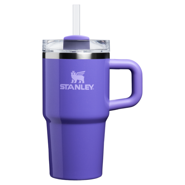 The Stanley Quencher H2.O FlowState Tumbler with Handle 20 OZ Cup in Punch Shimmer Purpple