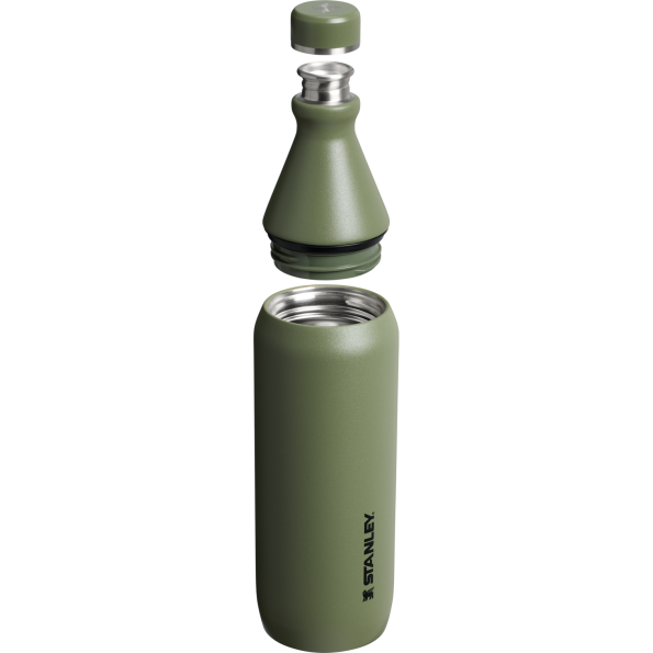 Stanley All Day Slim Water Bottle 20 OZ In Dried Pine Green