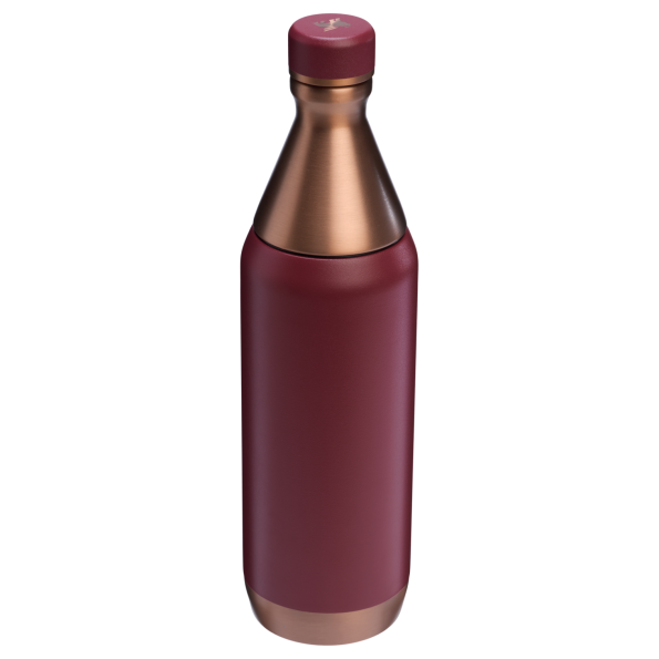 Stanley All Day Slim Water Bottle 20 OZ In Gilded Pomegranate Red