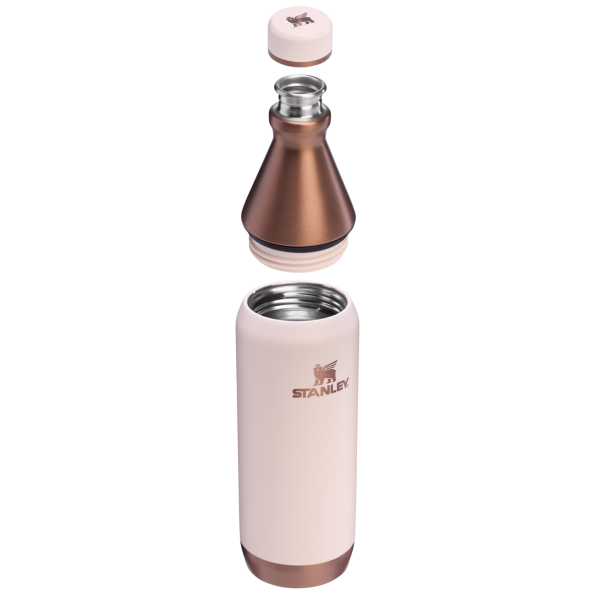 Stanley All Day Slim Water Bottle 20 OZ In Gilded Sugar Pink