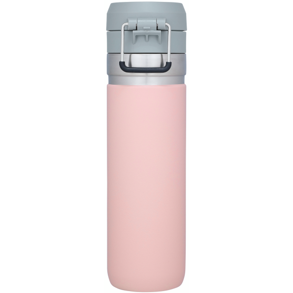 The 24 OZ Stanley GO Quick Flip Water Bottle in Blush Pink