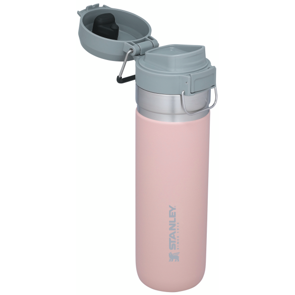 The 24 OZ Stanley GO Quick Flip Water Bottle in Blush Pink