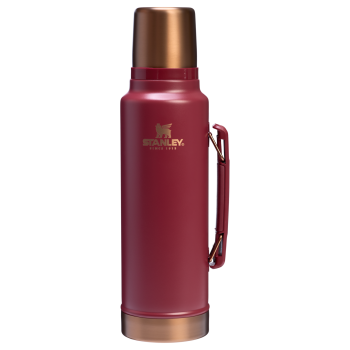 The Stanley Legendary Classic Vacuum Bottle 1.5QT in Gilded Pomegranate Red