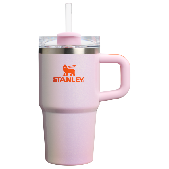 Stanley 20 OZ New Frequency Quencher Insulated Tumbler Cup In Rose Petal Shimmer Pink