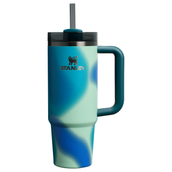 Stanley Quencher H2.O FlowState Tumbler 30OZ Cup In Coastal Teal Motion