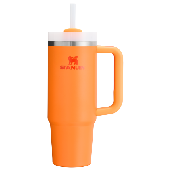 Stanley Quencher H2.O FlowState Insulated Tumbler 30 OZ Cup In Goldenrod Orange