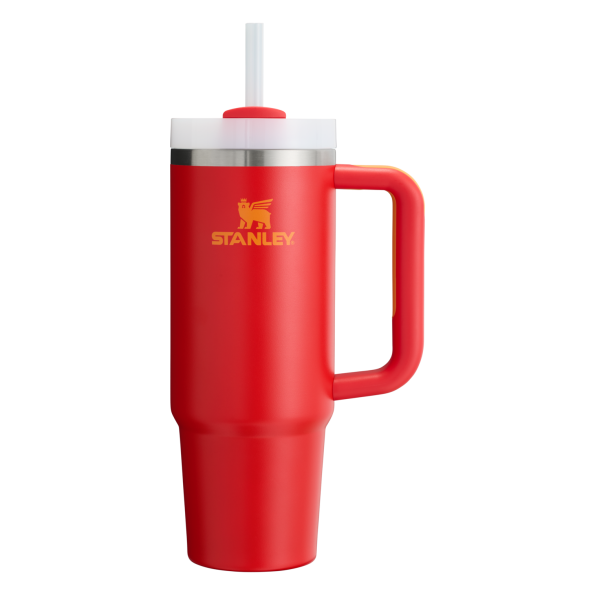 Stanley Quencher H2.O FlowState Insulated Tumbler 30 OZ Cup In Chili Red