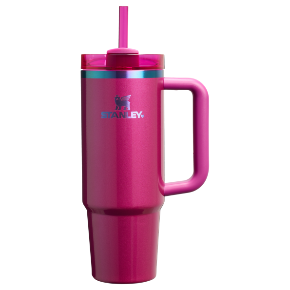 Stanley Valentine's Day 30 OZ Quencher Insulated Tumbler Cup With Straw & Handle In Berry Truffle Pink