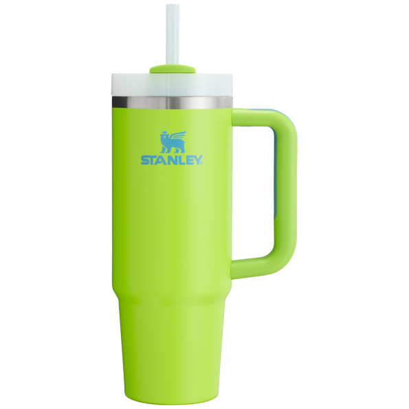 Stanley Quencher H2.O FlowState Insulated Tumbler 30 OZ Cup In Bright Lime Green