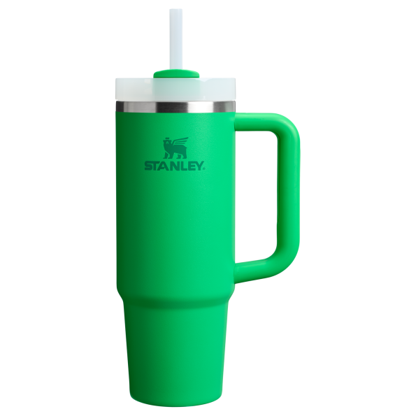 Stanley Quencher H2.0 Flowstate Tumbler 30 Oz Cup In Meadow Green