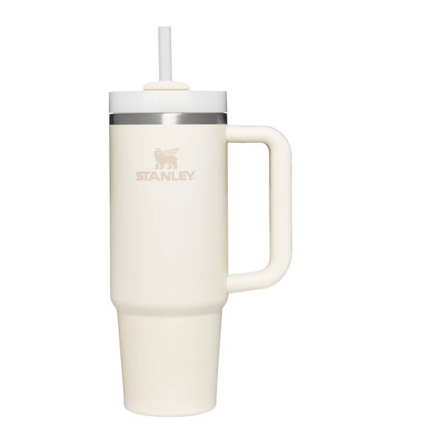 Stanley Quencher H2.0 Flowstate Tumbler 30 oz Cup In Cream White